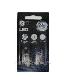 W5W 12V-LED 0,5W (W2,1x9,5d) 6000K (блистер 2шт.) 93045842 (60000) 93045842 (60000 (бл.2))