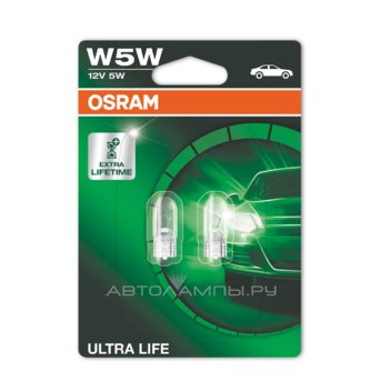 W5W 12V-5W (W2,1x9,5d) (������. ���� ������) Ultra Life 2825ULT