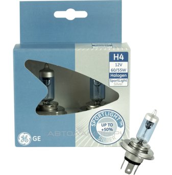 H4 12V- 60/55W (P43t) (белый свет-голуб.оттен.) Sportlight (к.уп.2шт.) 79298 (50440SPU) 50440SPU