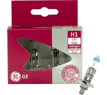 H1 12V- 55W (P14,5s) ( +90% света) Megalight Ultra +90 (к.уп.2шт.) 96946 (50310XU) 50310XU (ку.2)