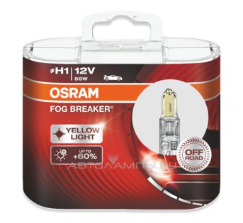 H1 12V- 55W (P14,5s) ( +60% �����+����� ����) Fog Breaker (2��) DuoBox 62150FBR-HCB