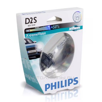 D2S 85V-35W (P32d-2) 4800K X-tremeVision (Philips) 85122XVS1